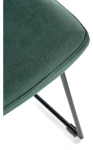 Jídelní židle SCK-485 tmavě zelená/černá