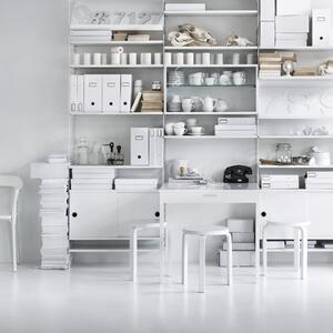 STRING Výklopný stolek Folding Table, Walnut / White