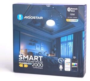 Aigostar - LED Koupelnové stropní svítidlo LED/18W/230V IP44 + dálkové ovládání
