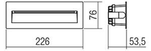 Redo 9092-LED Venkovní orientační svítidlo IGOR LED/6W/230V 3000K IP54 antracit