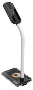 Immax 08989L - LED RGBW Stmívatelná stolní lampa s Qi nabíjením 30W/230V černá
