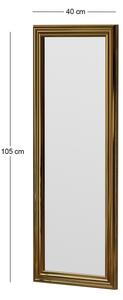 Nástěnné zrcadlo SMOOTH 105x40 cm zlatá