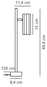 Nordlux - Stolní lampa ALANIS 1xGU10/15W/230V černá