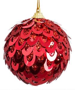 BigBuy Christmas Vánoční koule Červený Plastické Polyfoam 8 x 8 x 8 cm (4 kusů)