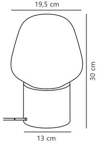 Nordlux - Stolní lampa CHRISTINA 1xE27/25W/230V beton/šedá
