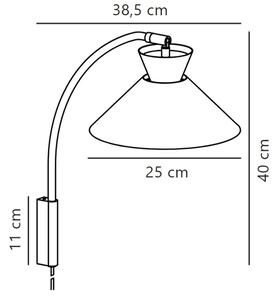 Nordlux - Nástěnná lampa DIAL 1xE27/40W/230V bílá