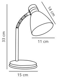 Nordlux - Stolní lampa CYCLONE 1xE14/15W/230V bílá