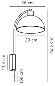 Nordlux - Nástěnná lampa ELLEN 1xE14/40W/230V zlatá