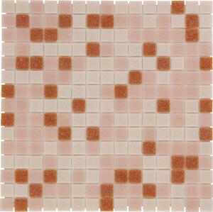 The Mosaic Factory Obklad skleněná růžová Mozaika Cotto mix 2x2 (32,3x32,3) cm - GM56