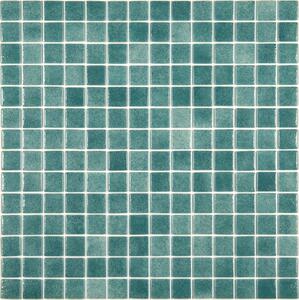 Hisbalit Skleněná mozaika zelená Mozaika 130A 2,5x2,5 (33,3x33,3) cm - 25130ALH
