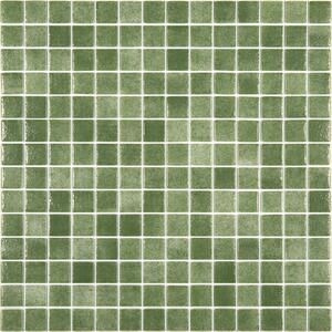Hisbalit Obklad skleněná zelená Mozaika 118A 2,5x2,5 (33,3x33,3) cm - 25118ALH