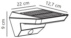Nordlux - LED Solární nástěnné svítidlo se senzorem AGENA LED/5W/3,7V IP44