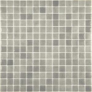 Hisbalit Skleněná mozaika šedá Mozaika 366A 2,5x2,5 (33,3x33,3) cm - 25366ALH