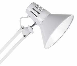 Stolní lampa s klipem WORKER 1xE27/10W/230V bílá