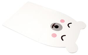 Dětská pěnová puzzle podlaha MÉĎA - Bílý s ružovými tvářemi