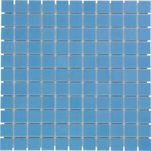 The Mosaic Factory Obklad keramická modrá Mozaika Blue Glossy 23 2,3x2,3 (30x30) cm - AF230075
