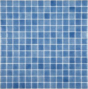 Hisbalit Skleněná mozaika modrá Mozaika 362B 2,5x2,5 (33,3x33,3) cm - 25362BLH