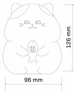 LED RGBW Stmívatelná dětská dotyková lampa GATTO LED/1W/3,7V 1200 mAh