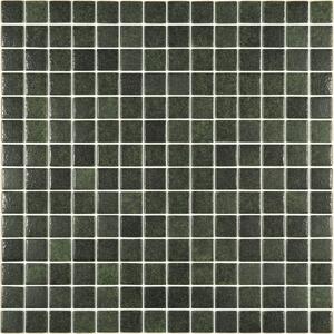 Hisbalit Skleněná mozaika zelená Mozaika 360C 2,5x2,5 (33,3x33,3) cm - 25360CLH
