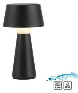 JUST LIGHT LED stolní lampa na baterie černá dotykový stmívač IP54 USB vnitřní i venkovní použití 3000K LD 19260-18