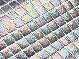 Hisbalit Skleněná mozaika šedá Mozaika ELBA 2,5x2,5 (33,3x33,3) cm - 25ELBLH