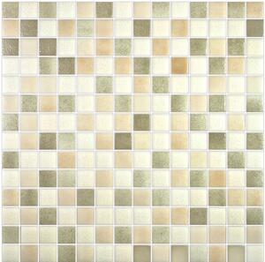 Hisbalit Obklad skleněná béžová Mozaika SIENA 2,5x2,5 (33,3x33,3) cm - 25SIENALH