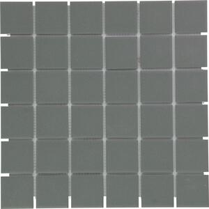The Mosaic Factory Obklad keramická šedá Mozaika 5 Dark Grey 4,8x4,8 (30,9x30,9) cm - LO1015