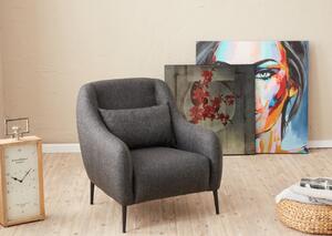 Atelier del Sofa 1-místná pohovka - křeslo Venus 1-Seat - Anthracite, Antracitová