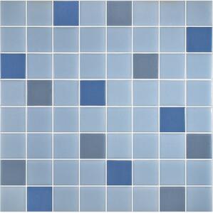 Hisbalit Skleněná mozaika modrá Mozaika MOSCU 4x4 (32x32) cm - 40MOSCULH
