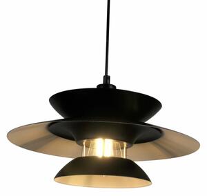 Lustr na lanku BERIT 1xE27/20W/230V černá