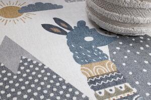 Makro Abra Dětský kusový koberec BONO 8275 Lama pratelný krémový světle šedý Rozměr: 160x220 cm