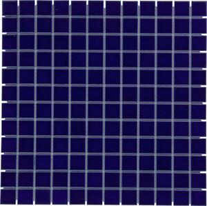 The Mosaic Factory Obklad keramická modrá Mozaika Dark Blue Glossy 23 2,3x2,3 (30x30) cm - AF230080