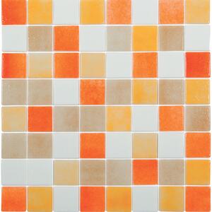 Hisbalit Skleněná mozaika oranžová Mozaika IPANEMA 4x4 (32x32) cm - 40IPANLH