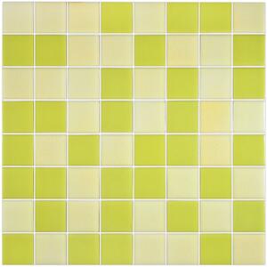 Hisbalit Skleněná mozaika zelená Mozaika MIAMI 4x4 (32x32) cm - 40MIAMILH