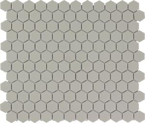 FIN Obklad keramická šedá Mozaika HEX 2 Grey hexagony 2,3x2,6 (26x30) cm - LOH2029