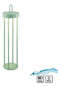 JUST LIGHT LED stolní lampa na baterie zelená 50cm dotykový stmívač IP44 zahradní svítidlo 2700K LD 19301-43