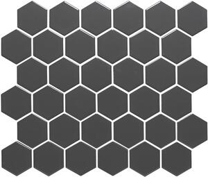 The Mosaic Factory Keramická mozaika šedá Mozaika HEX5 Grey Mat 5,1x5,9 (28,1x32,5) cm - AMH13007