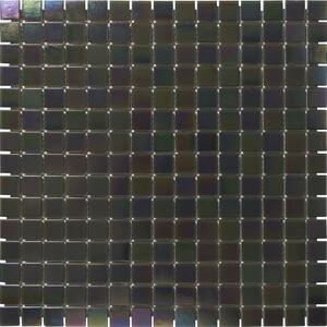 The Mosaic Factory Obklad skleněná černá Mozaika Black Pearl 2x2 (32,3x32,3) cm - GMP104