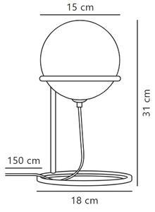 Nordlux - Stolní lampa WILSON 1xG9/5W/230V černá