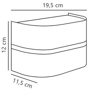 Nordlux - Venkovní nástěnné svítidlo SIBELIS 1xE27/10W/230V IP44 hnědá