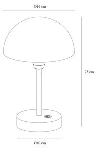 Nordlux - LED Stmívatelná nabíjecí stolní lampa ELLEN LED/2,8W/3,7V IP44 bílá