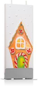 Flatyz Holiday Gingerbread House dekorativní svíčka 6x15 cm