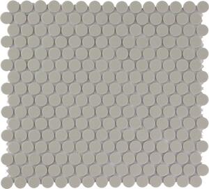 FIN Obklad keramická šedá Mozaika KOLEČKA Grey kolečka prům. 1,9 (31,5x29,4) cm - LOP2029