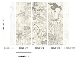 Vliesová fototapeta na zeď, Květiny, listy, DG3LEI1011, Wall Designs III, Khroma by Masureel