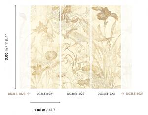 Vliesová fototapeta na zeď, Květiny, listy, DG3LEI1021, Wall Designs III, Khroma by Masureel