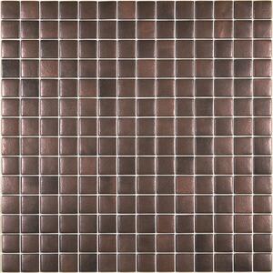 Hisbalit Skleněná mozaika hnědá; měděná Mozaika 710 2,5x2,5 (33,3x33,3) cm - 25710LH
