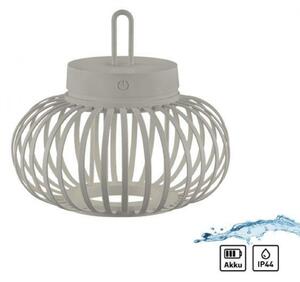 JUST LIGHT LED stolní lampa průměr 25cm moblní na baterie USB IP44 stmívatelné dotykem 2700K LD 19303-40