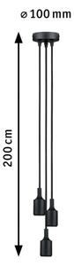Paulmann 50382 - 3xE27/60W Napájecí kabel KETIL 230V