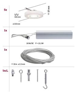 Paulmann 94109 - SADA 5xLED/4,3W Kompletní lankový systém MAC 230V