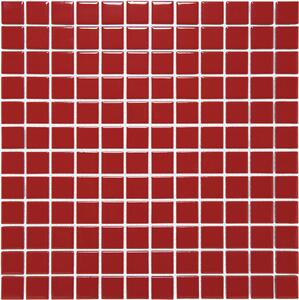 The Mosaic Factory Obklad keramická červená Mozaika Red Glossy 23 2,3x2,3 (30x30) cm - AF230053